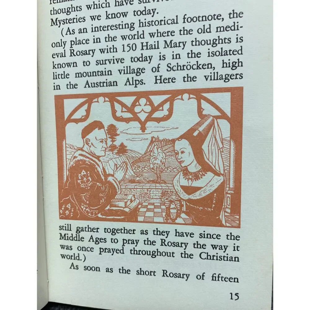 2 Vintage Rosary books: Scriptural Rosary - 1963, The Rosary in Action - 1954
